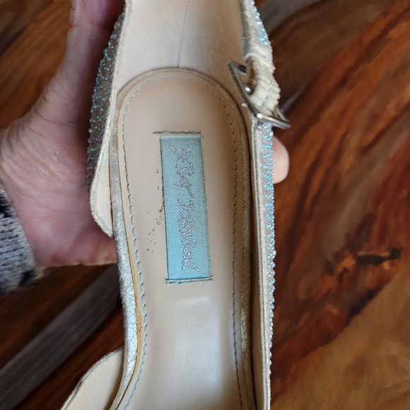 Gorgeous Bedazzled Bling Betsy Johnson High Heels,  Size 8, Beautiful, Sparkly - Picture 7 of 11